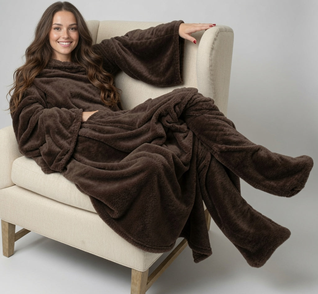 DaKozy™ Wearable Blanket with Foot Pockets